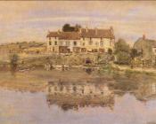 简 弗朗索瓦 拉法埃里 : House on the Banks of the Oise